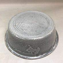 Load image into Gallery viewer, Vintage Gray Enamel Ware Bowl (3x11)
