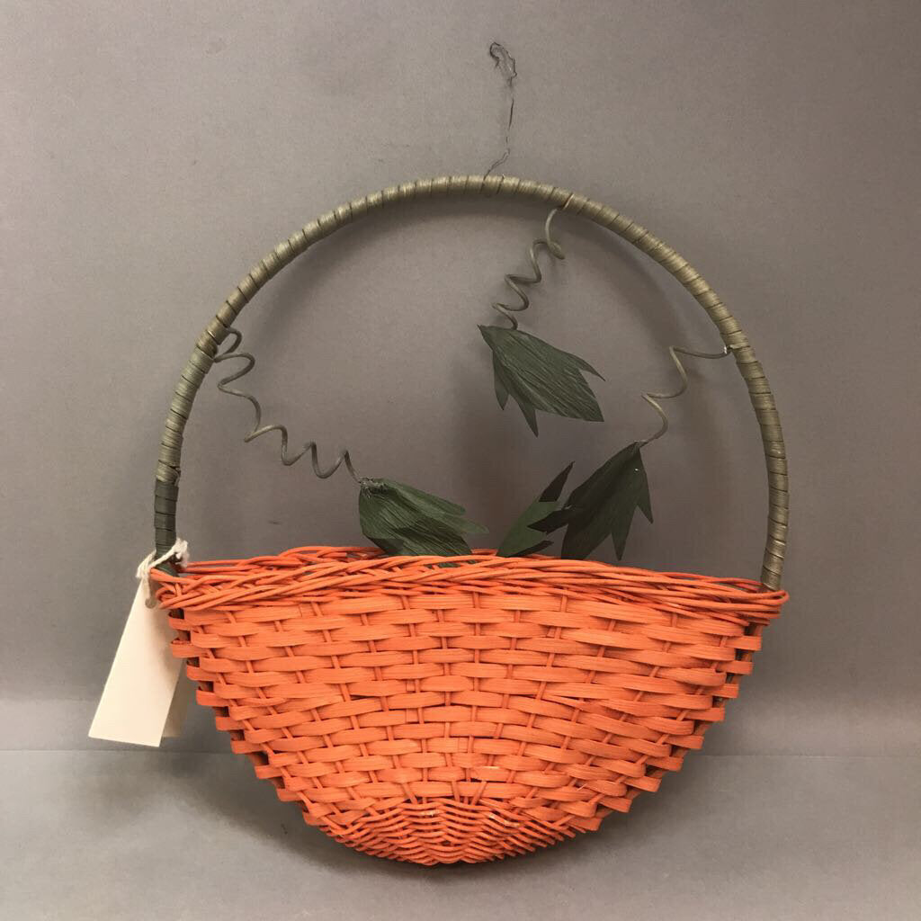 Handwoven Pumpkin Basket (12.5inx11.5in)