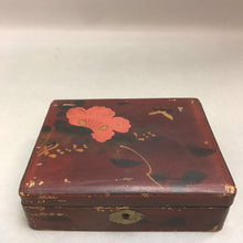 Load image into Gallery viewer, Asian Floral Wooden Trinket Box (6inx5in)
