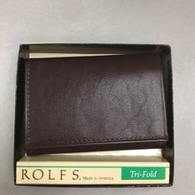 Load image into Gallery viewer, New Brown Rolfs Tri Fold Leather Wallet (3x4)
