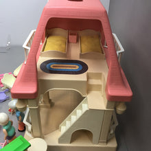 Load image into Gallery viewer, Vintage Little Tikes Grandma&#39;s House Dollhouse W/ Dolls &amp; Furniture (18x16x12)
