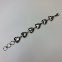 Load image into Gallery viewer, Kasi Bali Sterling Filigree Heart Station Bracelet (8.25&quot;)
