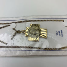 Load image into Gallery viewer, Vintage Holy Name Society Medallion Necklace NIP
