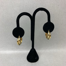 Load image into Gallery viewer, Vintage Gold Plated Sterling Double Hoop Earrings (1")
