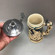 Load image into Gallery viewer, Vintage Beer Stein - Übung tut mehr als Meisterlehre (10") (As-Is)
