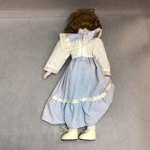 Load image into Gallery viewer, Vintage Porcelain Doll in Lilac Dress (18")
