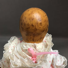 Load image into Gallery viewer, Vintage Composition Baby Doll, Pink Heart Dress (15&quot;)

