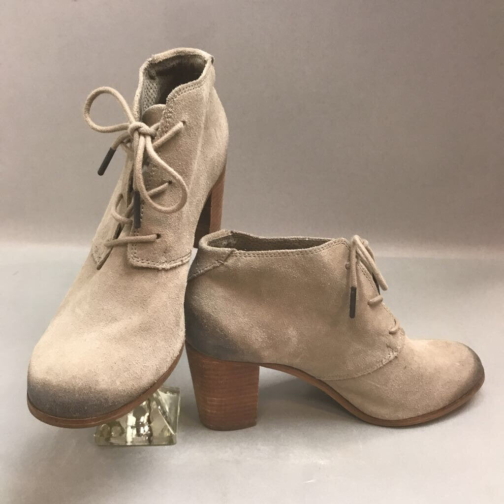 Ladies Suede Toms Ankle Booties Size 9.5