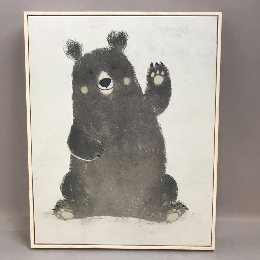 Framed Bear Canvas Art (20x16)