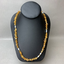 Load image into Gallery viewer, Vintage Deena Alexandra Cottini Citrine Chip Freshwater Pearl Necklace (30&quot;)
