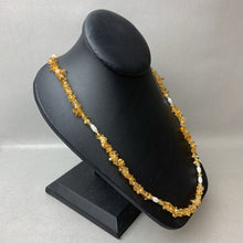 Load image into Gallery viewer, Vintage Deena Alexandra Cottini Citrine Chip Freshwater Pearl Necklace (30&quot;)
