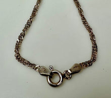Load image into Gallery viewer, Sterling Twist Chain 9&quot; Bracelet/Anklet
