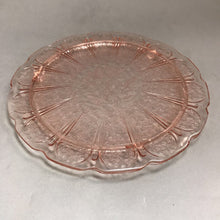 Load image into Gallery viewer, Pink Depression Glass Footed Cakeplate (10&quot;)
