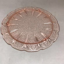 Load image into Gallery viewer, Pink Depression Glass Footed Cakeplate (10&quot;)
