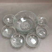 Load image into Gallery viewer, Arcoroc France Glass Bowl 7 Piece Set Diamond Pattern (4x9)
