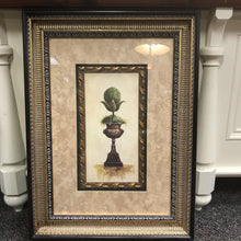 Load image into Gallery viewer, Gold Framed Topiary Tree Plant Print (35x26)
