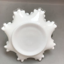 Load image into Gallery viewer, Vintage Fenton Silver Crest Spanish Lace Milk Glass Basket (7&quot;)
