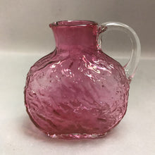 Load image into Gallery viewer, Cranberry Pebble Glass Pitcher Vintage Pilgrim (4.5in)
