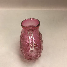 Load image into Gallery viewer, Cranberry Pebble Glass Pitcher Vintage Pilgrim (4.5in)
