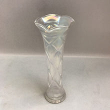 Load image into Gallery viewer, Vintage Carnival Iridescent Glass Vase (9in)
