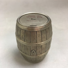 Load image into Gallery viewer, Citizens First National Bank Princeton Illinois Barrel Coin Bank (4&quot;)

