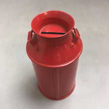 Load image into Gallery viewer, Citizens First National Bank Princeton ILL Red Milk Can Coin Bank (5&quot;)
