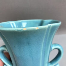Load image into Gallery viewer, Haeger Seafoam Green Vase with Handles (6&quot;)

