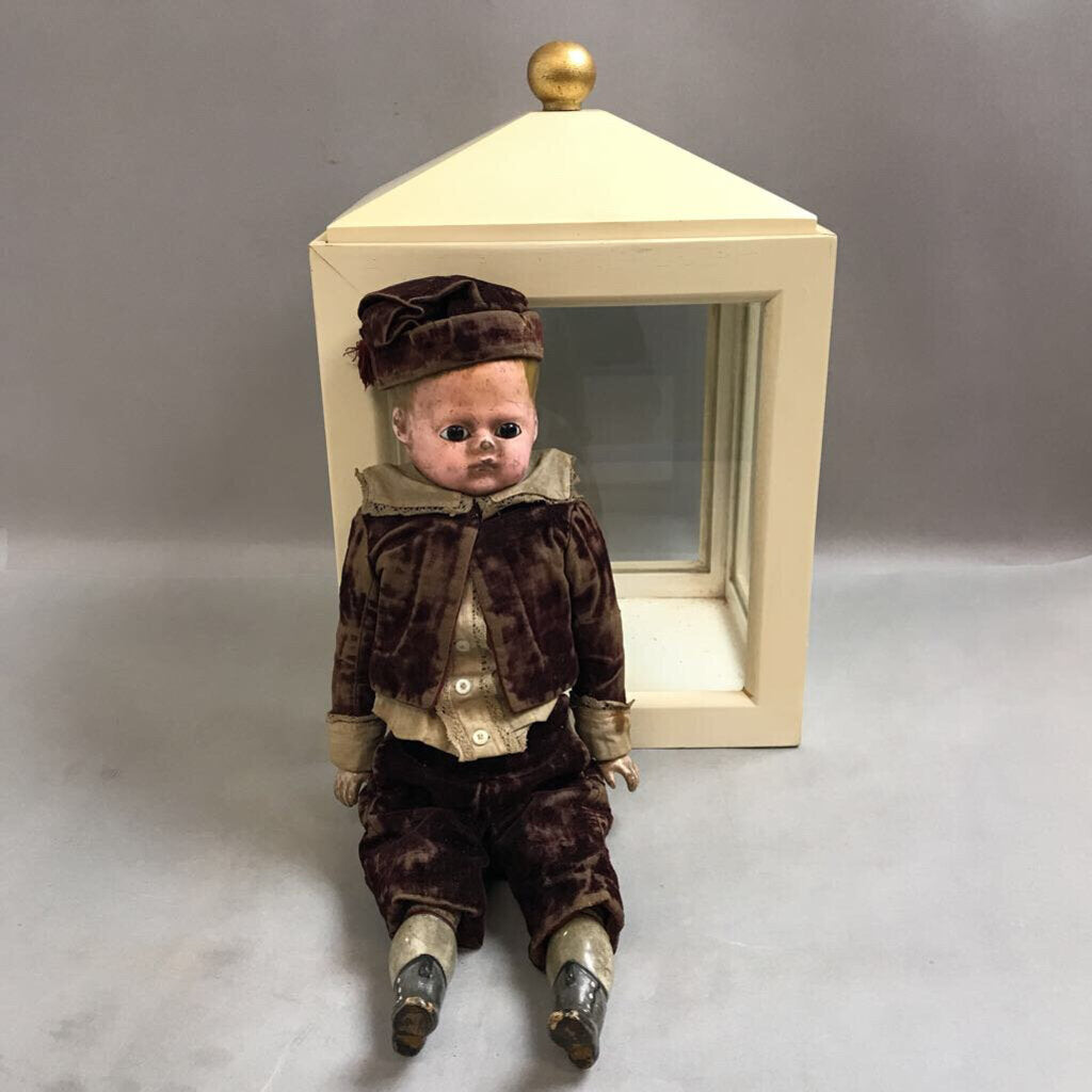 Antique Composition Sawdust-Filled Doll (~17