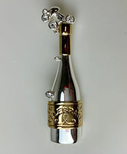 Load image into Gallery viewer, Carolee Limited Edition Celebrate Crystal Bubble Champagne Bottle Brooch Pin (2.5")
