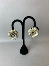Load image into Gallery viewer, Vintage Sarah Coventry Allusion Rhinestone Flower 4&quot; Brooch Pin &amp; 1.5&quot; Clip Earrings Set
