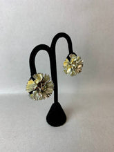 Load image into Gallery viewer, Vintage Sarah Coventry Allusion Rhinestone Flower 4" Brooch Pin &amp; 1.5" Clip Earrings Set
