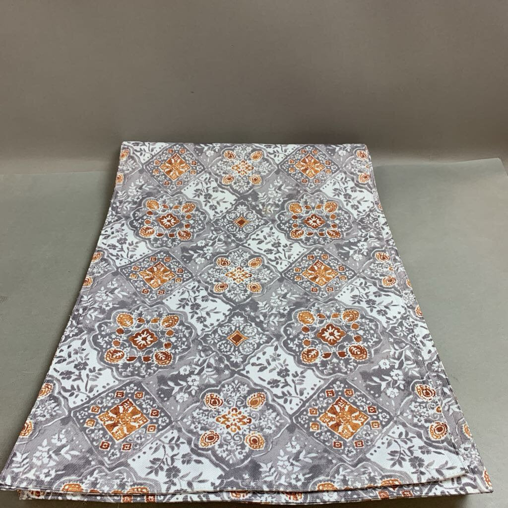Gray Multicolor Table Runner (82x15)