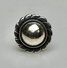 Load image into Gallery viewer, Vintage Sterling Navajo Modernist Dome Concho Ring sz 6.5
