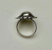 Load image into Gallery viewer, Vintage Sterling Navajo Modernist Dome Concho Ring sz 6.5
