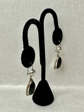 Load image into Gallery viewer, Vintage Sterling Del Rio Onyx Drop Earrings (1.75&quot;)
