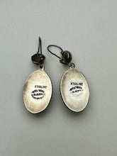 Load image into Gallery viewer, Vintage Sterling Del Rio Onyx Drop Earrings (1.75&quot;)
