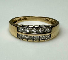 Load image into Gallery viewer, 10K Gold Cubic Zirconia Ring sz 8 (2.9g)
