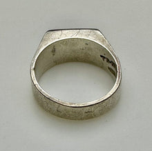 Load image into Gallery viewer, Vintage Sterling Malachite Ring Signed sz 10
