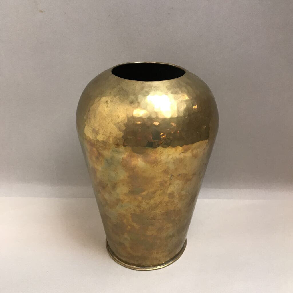 Hammered Brass Vase (11