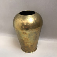 Load image into Gallery viewer, Hammered Brass Vase (11&quot;)
