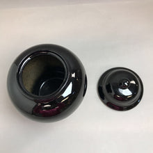 Load image into Gallery viewer, Black Ceramic Ginger Jar with Lid (10.5in)
