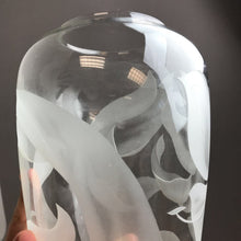 Load image into Gallery viewer, Franz Grosz Etched Glass Vase (10.5&quot;)
