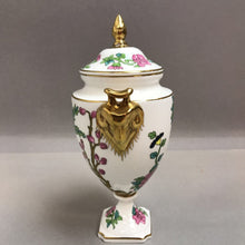 Load image into Gallery viewer, Coalport England Indian Tree Lidded Urn with Gold Trim
