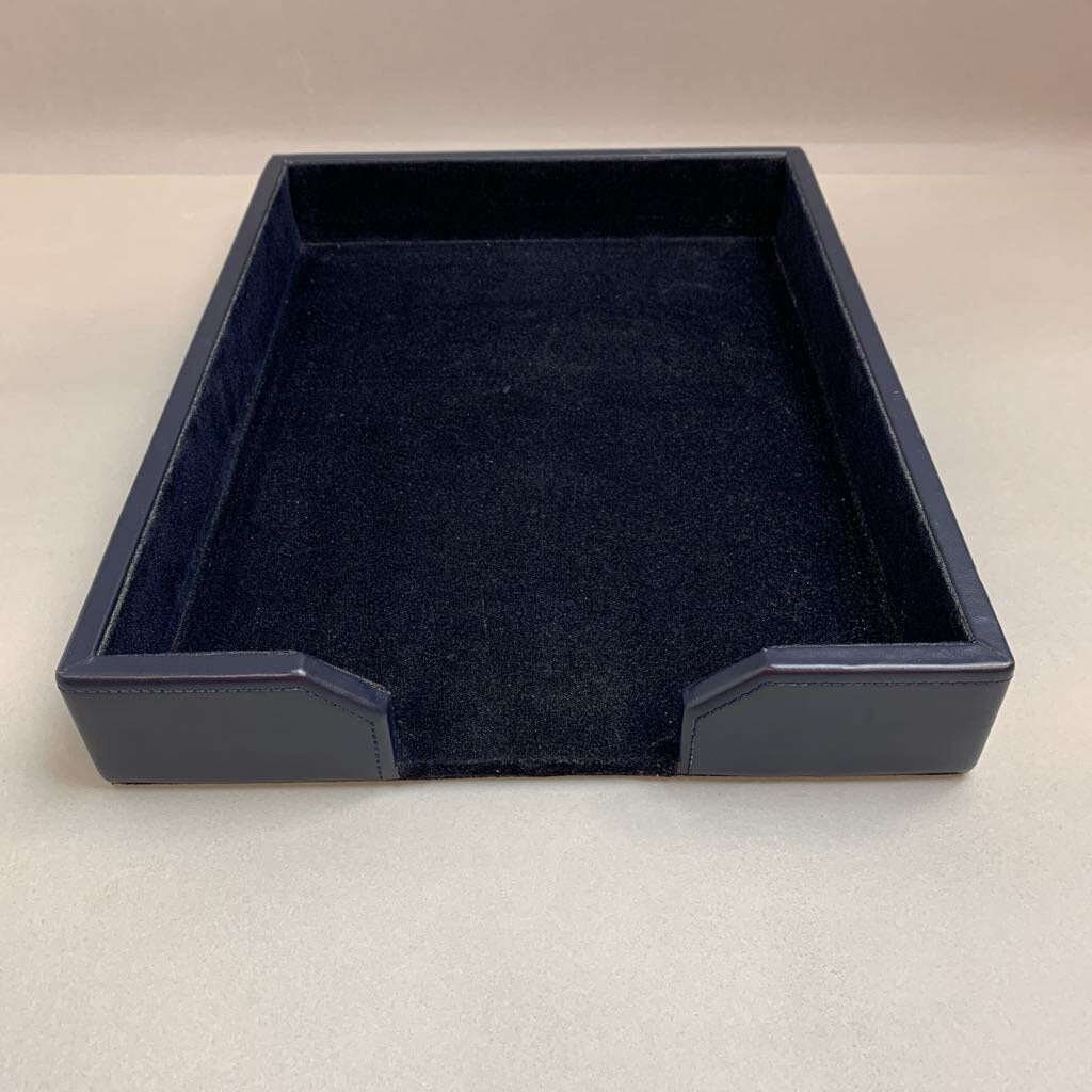 Blue Dacasso Bonded Letter Tray (14x11x2)
