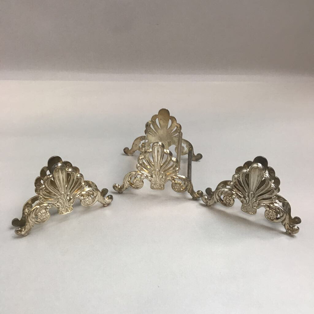 Silverplate Buffet Caddy 3 Piece Set each set Holds Service for 12 (4