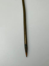 Load image into Gallery viewer, Antique Victorian Brass Clear Rhinestone Sword Hat Stick Pin (5.75&quot;)
