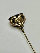 Load image into Gallery viewer, Antique Victorian Monogrammed Signet Hat Stick Pin (8.75&quot;)
