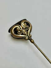 Load image into Gallery viewer, Antique Victorian Monogrammed Signet Hat Stick Pin (8.75&quot;)
