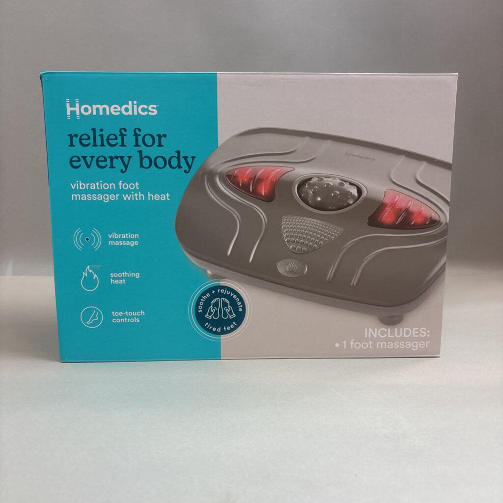 NIB Homedics Vibration Foot Massager With Heat (15x11)