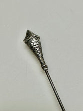 Load image into Gallery viewer, Antique Victorian Sterling Hat Stick Pin (7&quot;)
